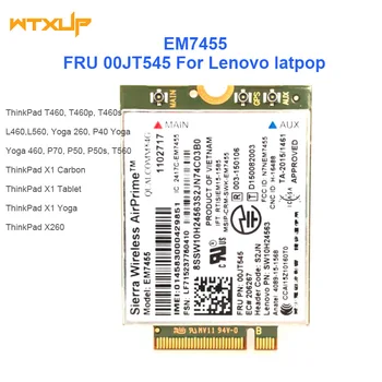 

Sierra wireless AirPrime Gobi6000 EM7455 4G LTE NGFF Card+2pcs antenna 00JT545/00JT542 for Lenovo Thinkpad T460 L460 L560 X260