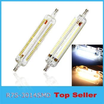 

10 pcs/lot R7S LED lamp 15W 118mm SMD3014 Corn Bulb Silica gel Glass shell LED light Perfect Replace Halogen Light Lampada