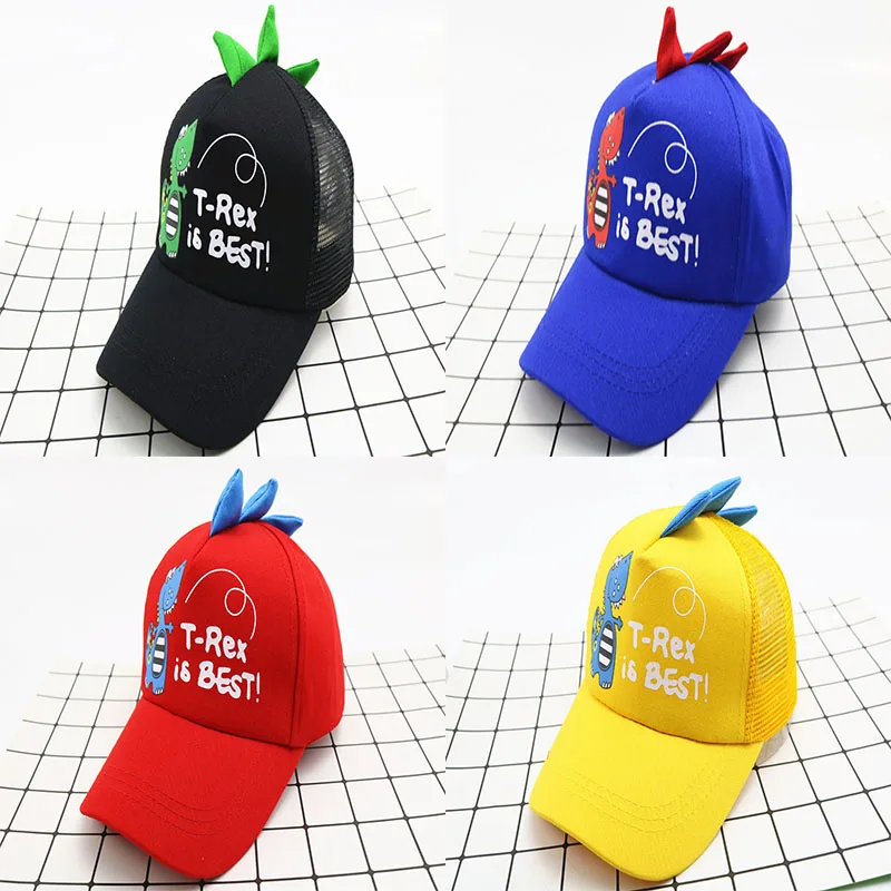 

Fashion Kids Net Hat Little Dinosaur Baseball Caps For Children Boys Girls Healthy Ventilate Outdoor Sunscreen Baseball Hats