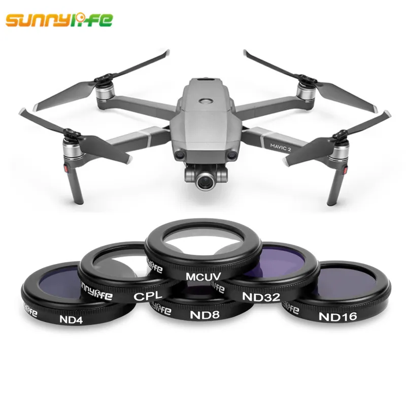 

Sunnylife DJI Mavic 2 Accessories Mavic Drone 4K Camera Lens Filter MCUV CPL ND4 ND8 ND16 ND32 Filter for DJI Mavic 2 Pro Zoom