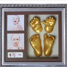 3D Ручная и ножная печать форма для детского порошка штукатурка литья комплект отпечаток руки Keepsake 100 г модель порошок+ 200 г клон порошок