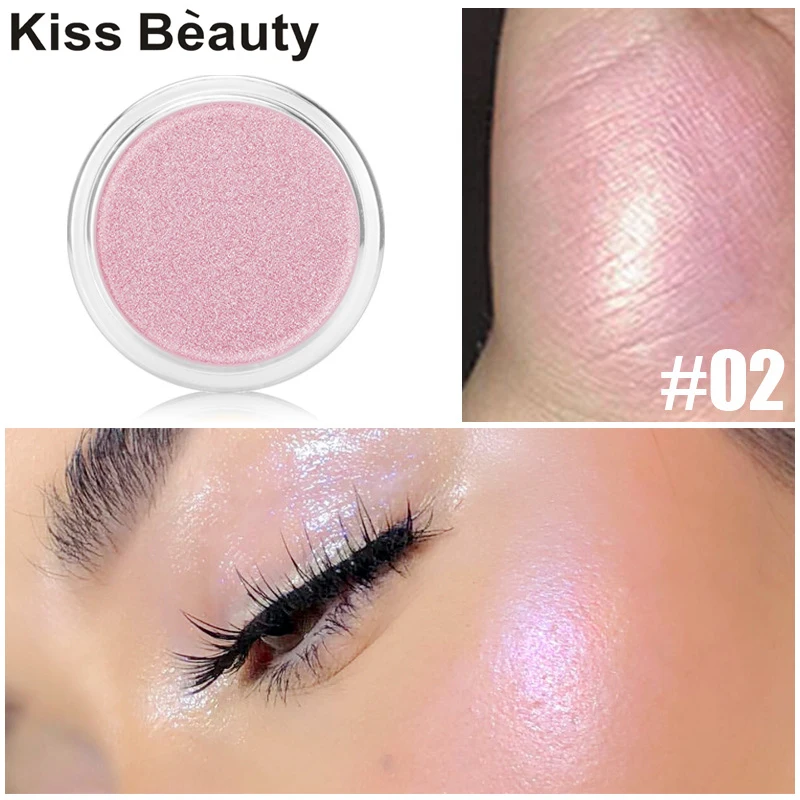 Крем палитра KISS BEAUTY светящийся Хайлайтер для лица Iluminador блестящий бронзер белого