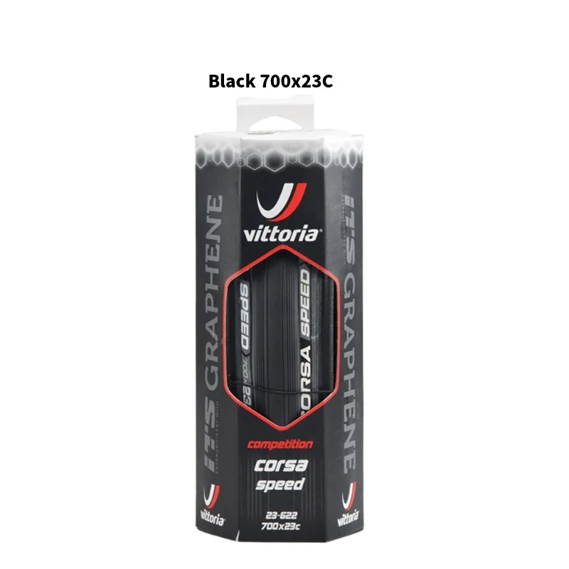 Vittoria Corsa speed G+ бескамерные 700C* 23C-25C(320TPI) шины для шоссейного велосипеда clincher, шины для велосипеда, подходят 700C chincher rim - Цвет: Black 700x23C