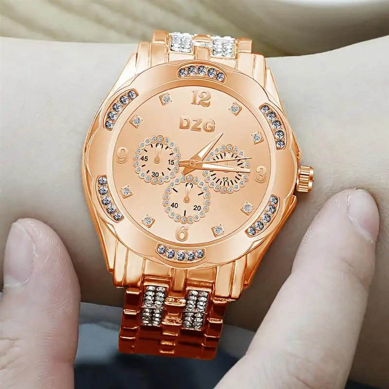 

Women Diamond Flower Watch Luxury Brand Stainless Steel Quartz Wristwatch Ladies Elegant Bracelet Watches 2019 Fashion Clock