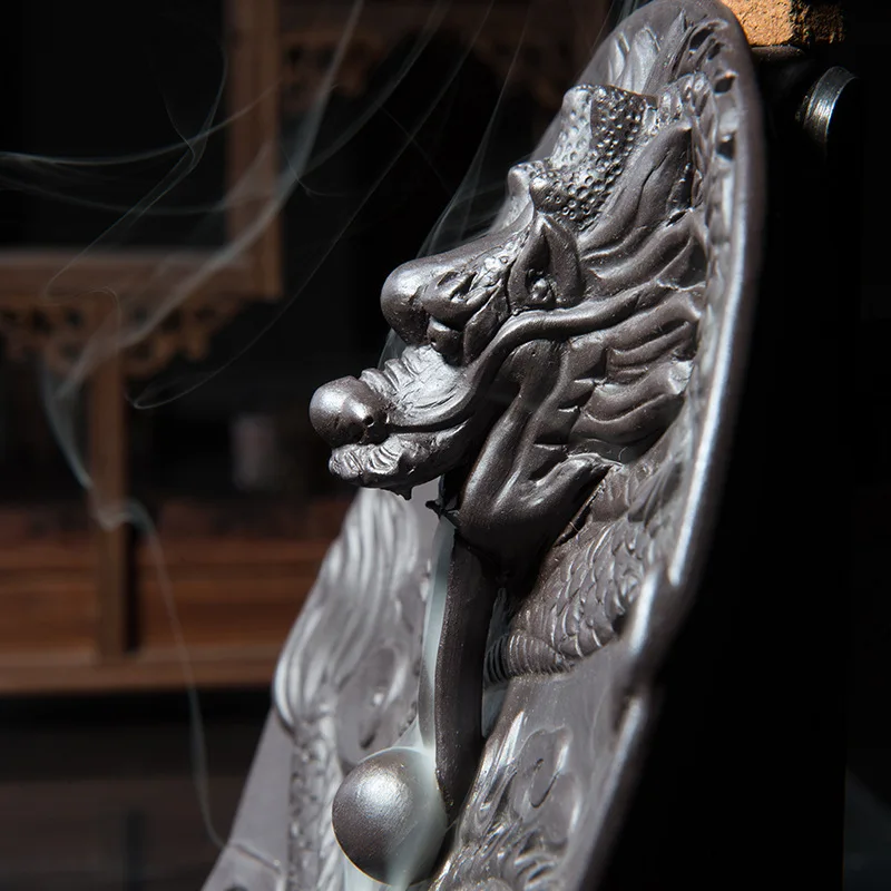 Горелка "дракон" керамическая курильница для благовоний горелка Творческий Пион подставки для ароматерапии домашний декор ладан держатель курильница