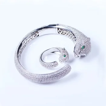 

Inlaid Zircon Leopard Ring Personality Female Rings Explosion Section Wholesale