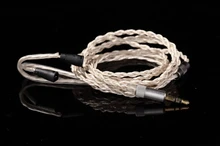 silver plate DIY upgrade Earphone Cable For IE80 IE8 IE8I 1.2m audio cable headphone repair cable