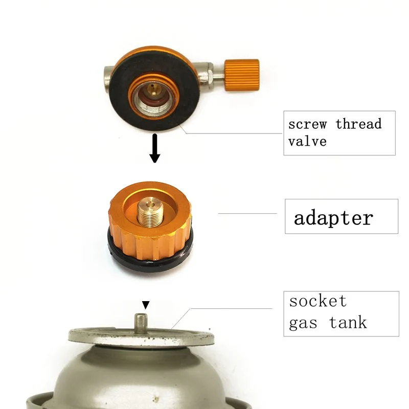 Открытый Кемпинг газ длинный бак цилиндрический адаптер Сплит Тип конвертер для печи разъем авто-выключение Бутановая печь Пропан Адаптер