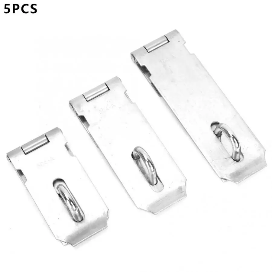 

Hardware Insurance Bolt Sliding Door Fittings Stainless Steel Door HASP Padlock Clasp Anti Theft Lock Catch Tool Box Latches