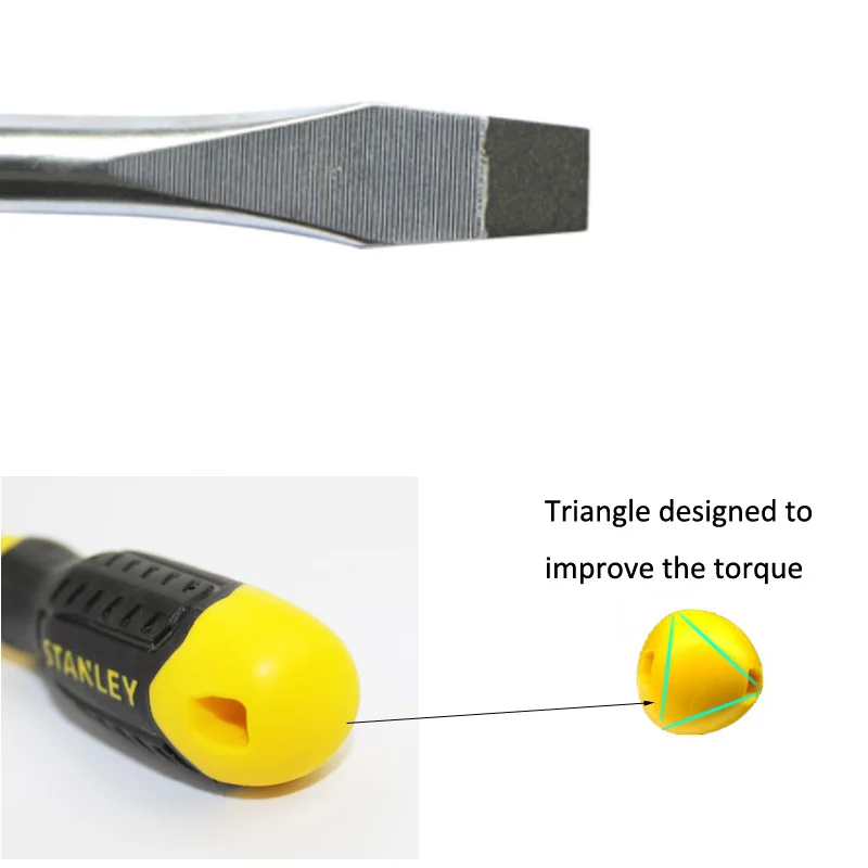 Стенли 1 шт. супер твердость 5 мм плоская отвертка шлицевая отвертка короткая длинная удлиненная Магнитная Прецизионная отвертка NB-S2