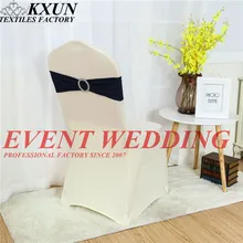 Красивая лайкра лента Подвязка из спандекса для стула галстук бабочка включает акриловая Пряжка банкет свадебное украшение для стула