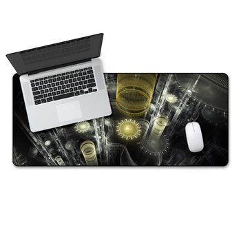 

FFFAS 70X30cm Large Gamer Gaming Mouse Pad City lighting style Notebook computer Keyboard and mouse mats Non-slip washable XL