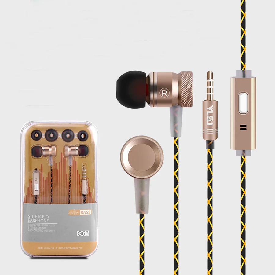 Новое поступление проводные наушники с микрофоном HD стерео вкладыши для iphone Samsung