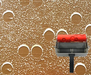 

Wall printing mould patterned roller for wall decoration 7 inch rubber roller no.107