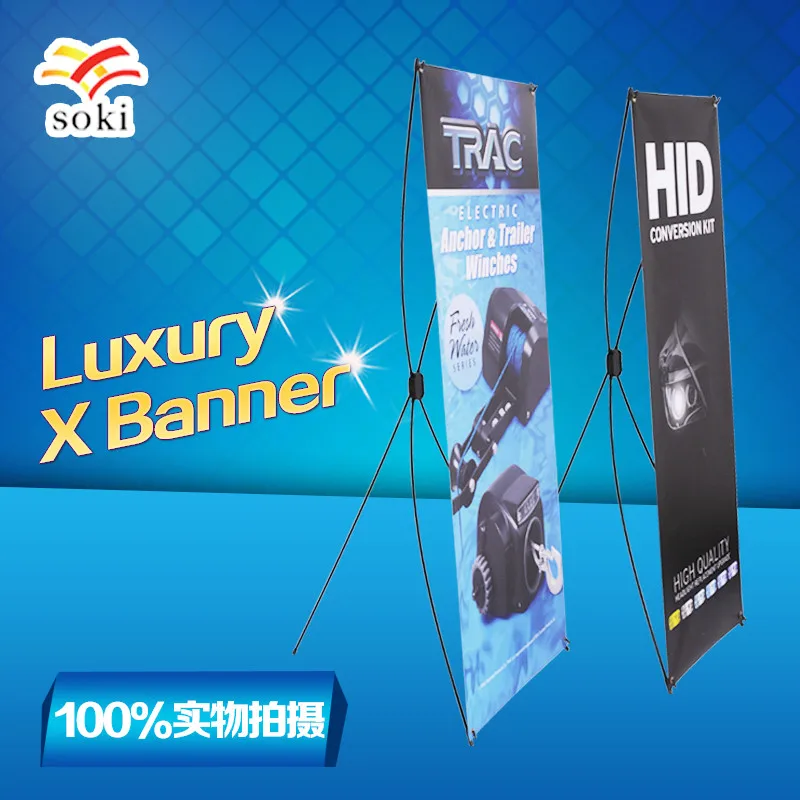 Economic Plastic X Banner Trade Show Booth Promotional X Display X