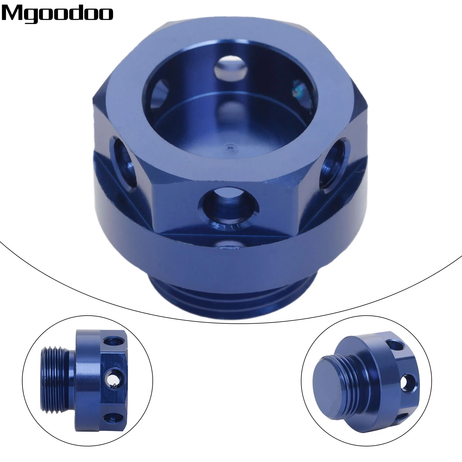Mgoodoo CNC Aluminum Motorcycle Engine Oil Filler Cap Cover Screw For