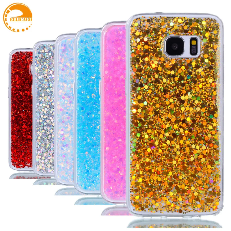 

Glitter Soft Case Cover For coque Samsung Galaxy S8 Plus A5 A7 J1 Mini Prime J3 J5 J7 2016 2017 S6 S7 Edge Phone Case US Version