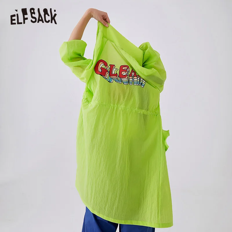 Женский солнцезащитный жакет ELF SACK верхняя одежда с аппликациями в виде букв