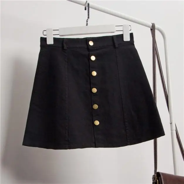 

Women's Fashion short dress Waist Skirt Korean Style Denim Skirt