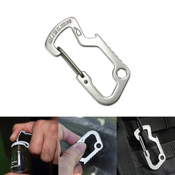 

Alloy Key Holders With Bottle Opener EDC Key Organizer Fast Loading KeyRing Compact Smart Keychain Housekeeper
