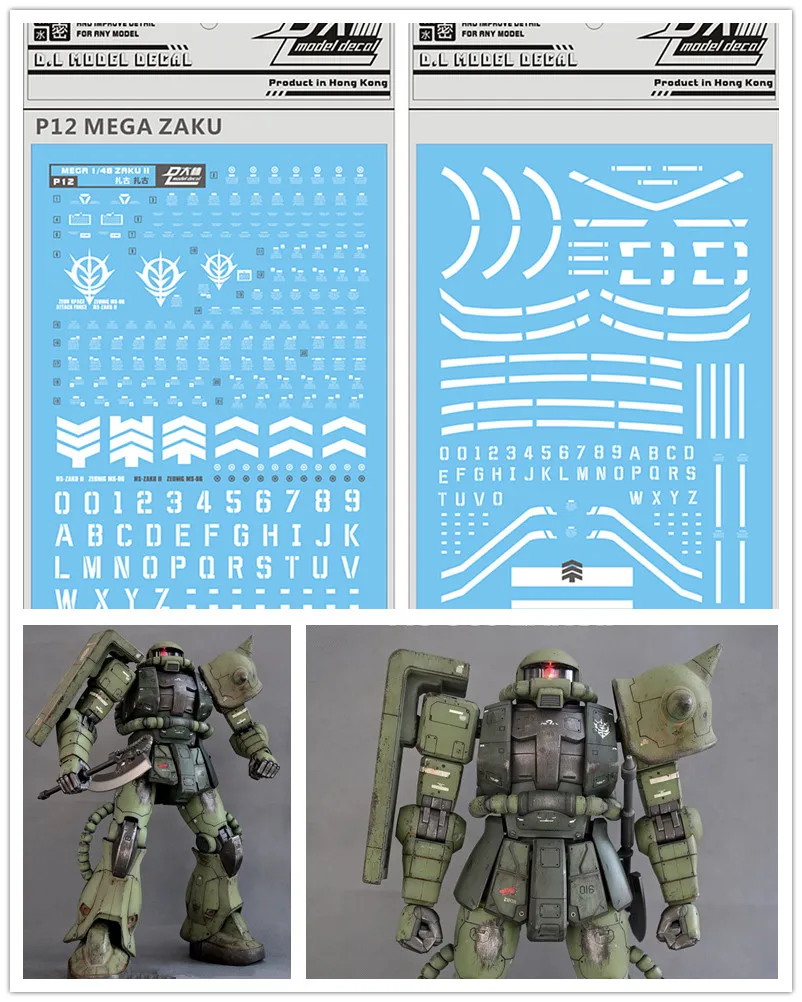 D L Mega 1 48 Msn 06fグリーンzaku Iiモデルdl103用の高品質ウォーターペースト Action Figures Aliexpress