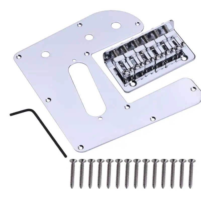 6 String Electric Guitar Control Plate with Bridge With Screws