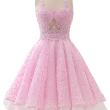 Gardlilac Тюлевая аппликация вышивка бисером короткое платье для выпускного вечера розовый желтый синий мини-платье без рукавов для выпускного вечера