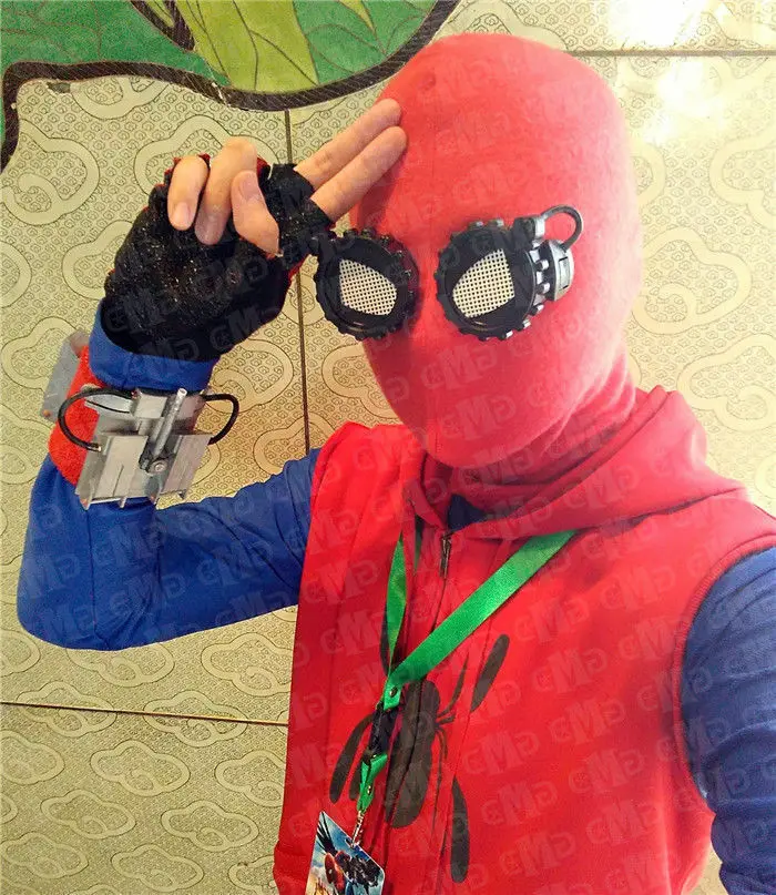 Мстители Человек-паук: возвращение домой Питер капот маска очки необычные косплей Хэллоуин реквизит маска Человек-паук маска лицо оболочка Новинка