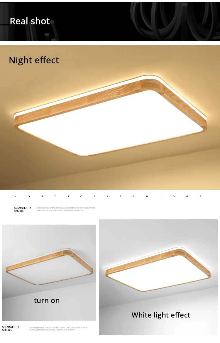 q (10)Ceiling Lights Wood