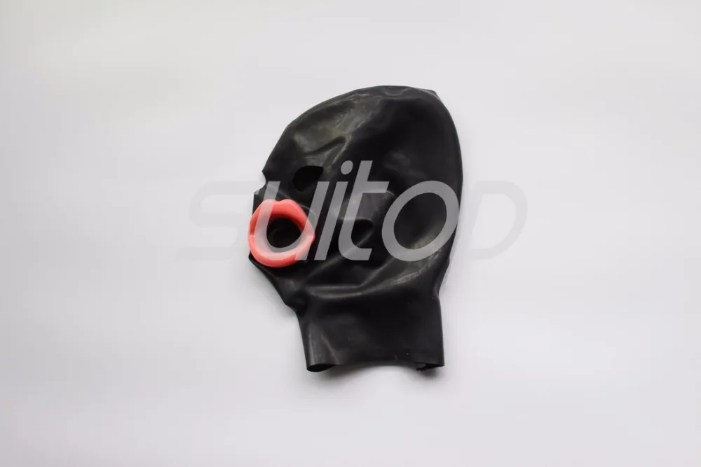 

latex masks with shut lips