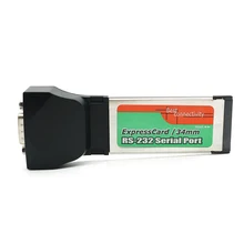 Поколение 2 34 мм Express Card к последовательному Порты и разъёмы DB9 COM RS232 RS-232 карты расширения для ноутбуков