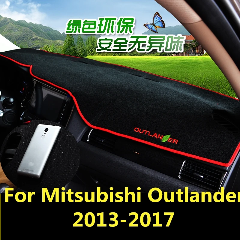 

For Mitsubishi Outlander 2013-2017 Dashboard Cover Mat Pad Sun Shade Avoid Light Dash Board Carpet Protector Interior decoration