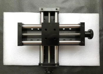 

Cross slide Manual micro slider hand linear module double bearings to return differential nut T type screw rod high precision