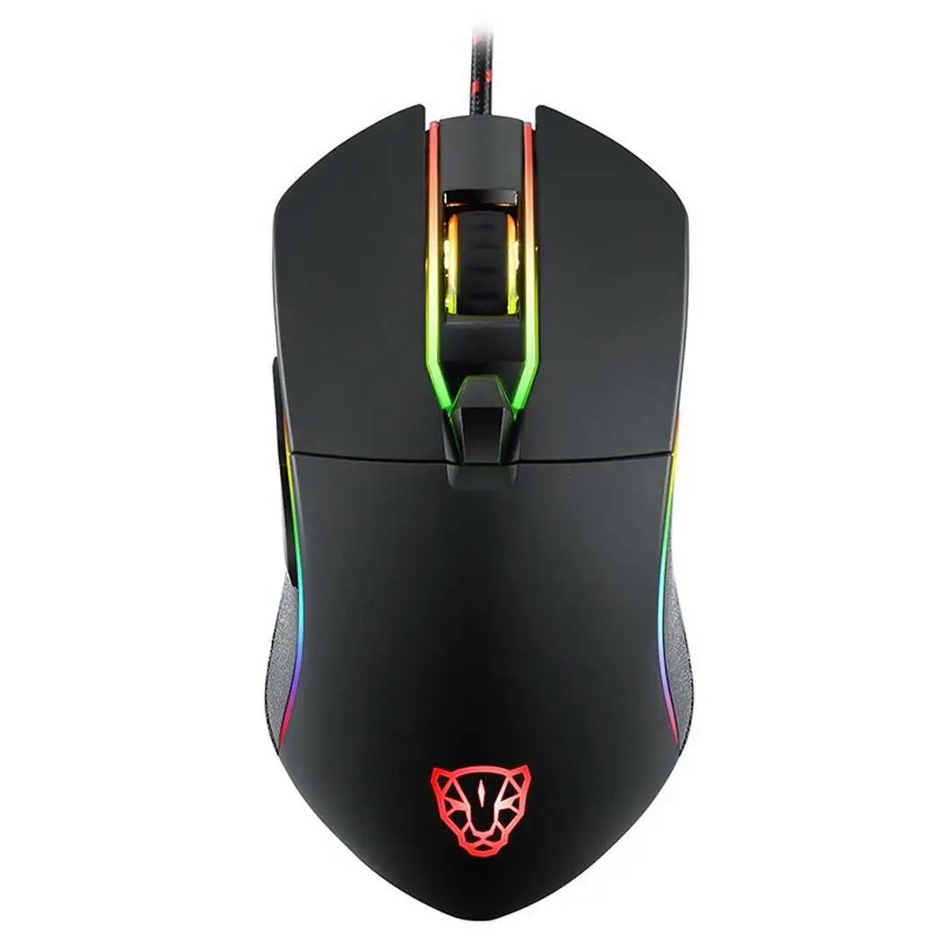 MOTOSPEED 3500 точек/дюйм Проводная игровая мышь USB 6 кнопок оптическая светодиодная