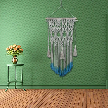 

Luxury Macrame Wedding Hanging Backdrop Wall Hanging Tapestry Bohemian Cotton Hand Knotted Wall Decoration for Living Room