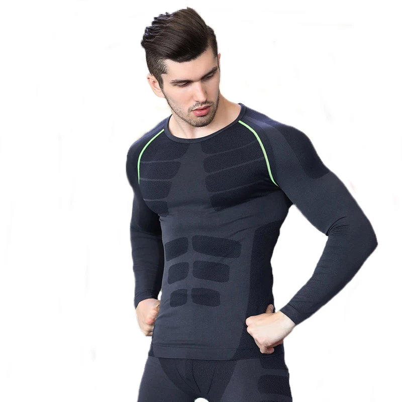 warm long johns Brand Winter Thermal Underwear Sets Men Quick Dry Anti-microbial Stretch Thermo Underwear Male Warm Long Johns Underwear Suits thermal bottoms mens