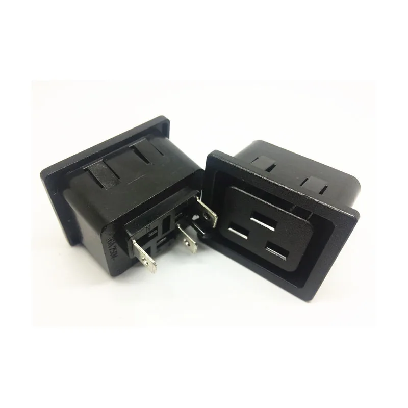 

10Pcs 16A AC power socket IEC320 C19 Industrial socket Plug Panel Power three-hole C19 Electrical Inlet Socket Power Plug