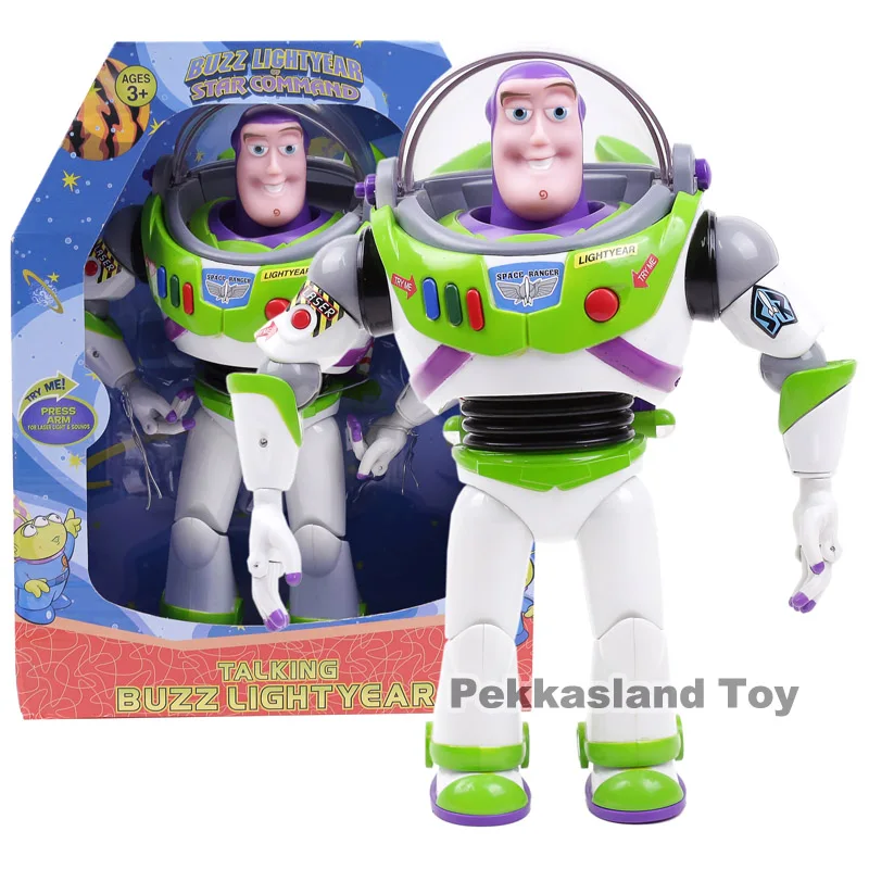 

Toy Story Talking Buzz Lightyear Star Command PVC Action Figure Collectible Model Toy