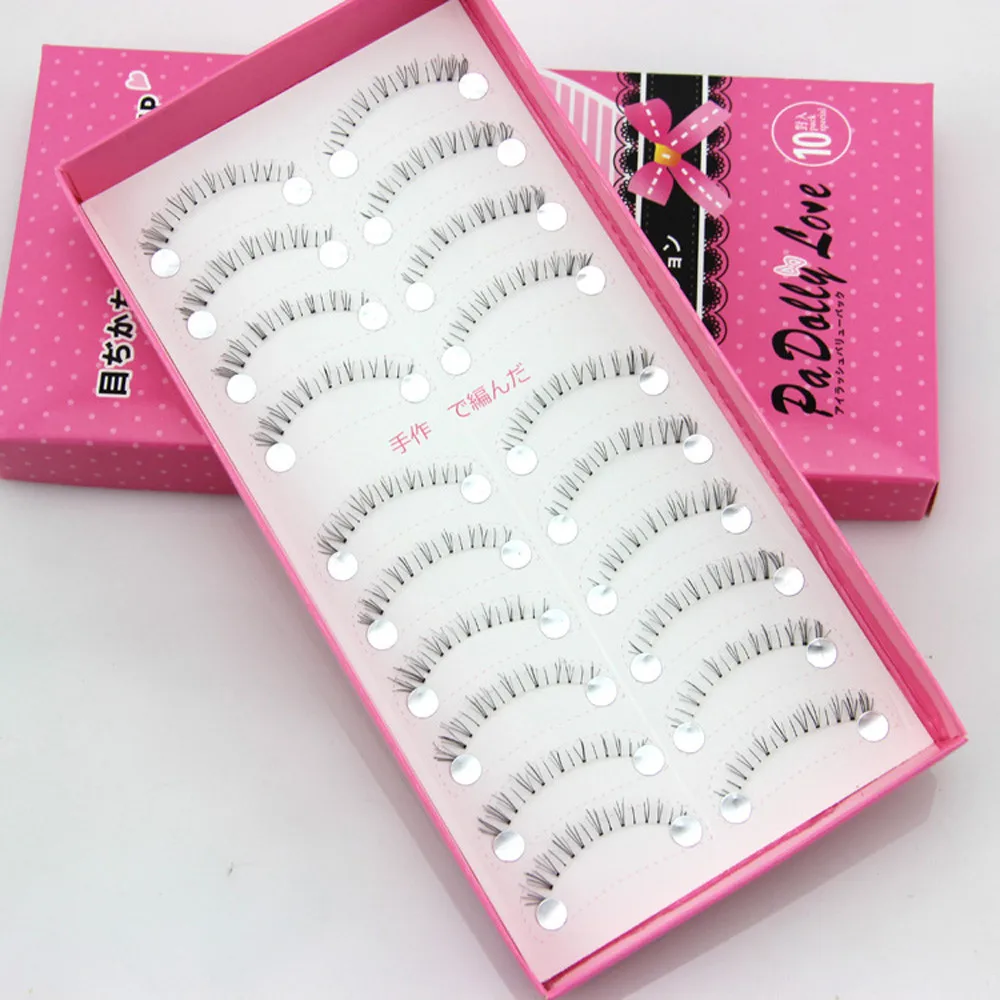 

Natural Fashion Shimmer 10 Pairs Lower Under Bottom Eye Lashes Extension False Eyelashes wholesale and drop shipping