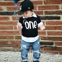 Puseky/Летняя Одежда для новорожденных мальчиков, Bebes, футболки с короткими рукавами и принтом короны и букв для мальчиков, черные топы