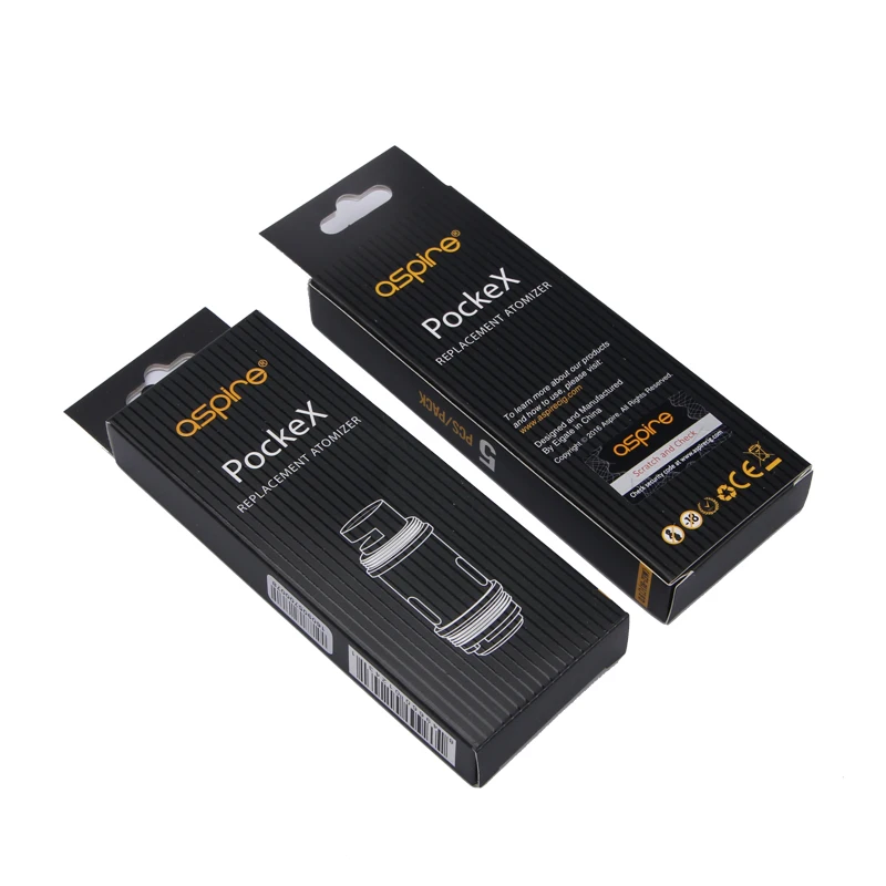 Оригинальная электронная сигарета Aspire PockeX Pocket AIO Kit с 5 шт. катушек 1500 Ом