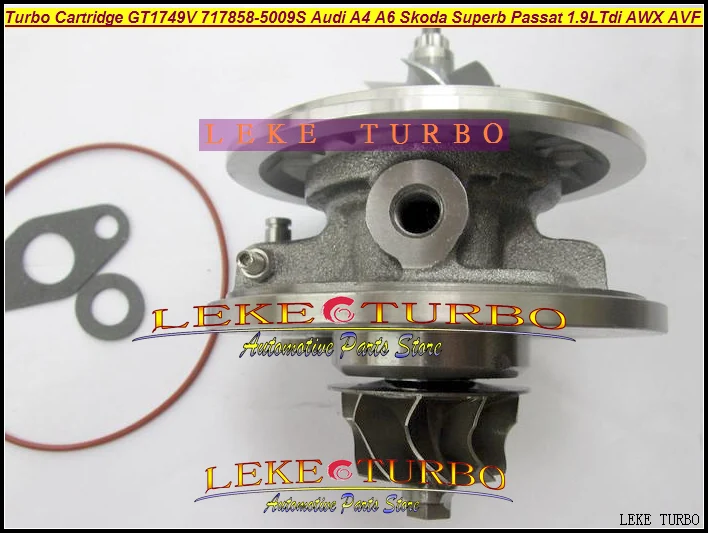 Turbo CHRA Cartridge GT1749V 717858-0005 717858-5009S For Audi A4 A6 Skoda Superb Passat 1.9L Tdi AWX AVF130HP (4)