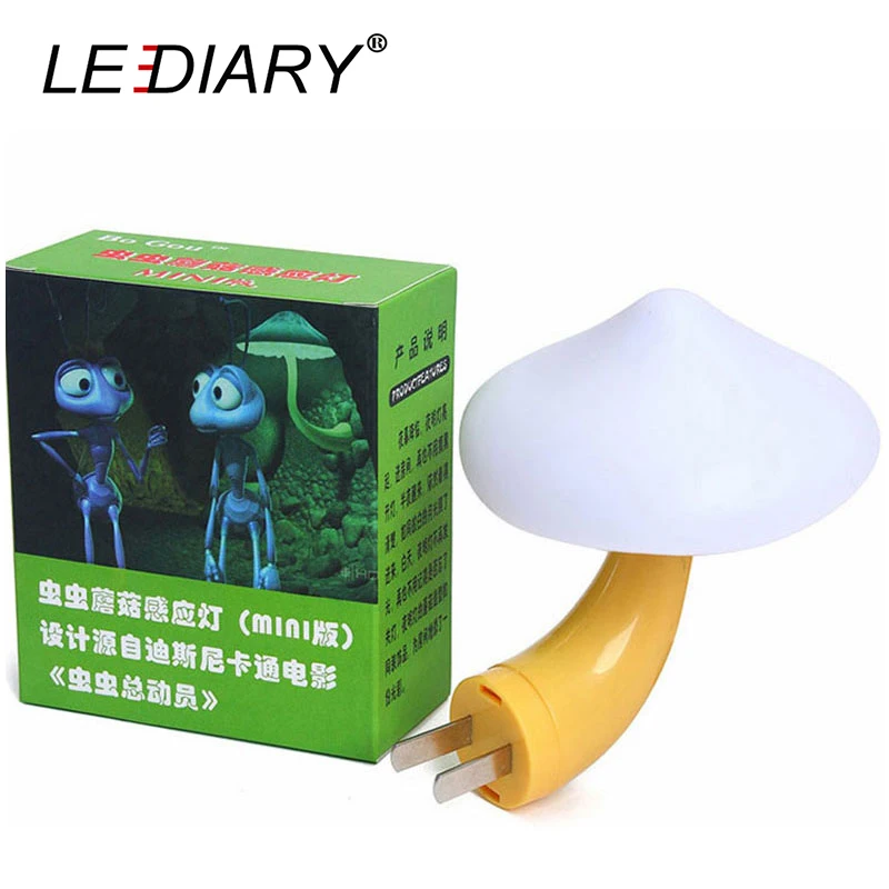 Светодиодный IARY 2 шт. светодиодный грибной ночной Светильник US/EU Plug Сенсор