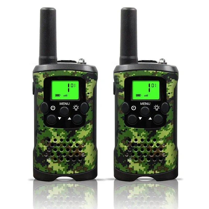 Портативный мини дети рации диапазон до 6 км 8/20/22CH ФРС/GMRS400-470MHZ Camo два рации домофон подарки для детей - Цвет: Camouflage