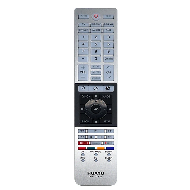HUAYU Rm-L1328 совместим с Toshiba Tv Remote Управление 58L7350U 58L9300 58L9300U 65L7350U 65L9300 65L9300U 84L9300 84L9300U