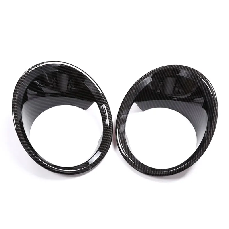 

2Pcs Carbon fiber pattern Front Fog Light Lamp Cover Trim Car Accessories For Bmw X1 F48 2016-2018 Accessories