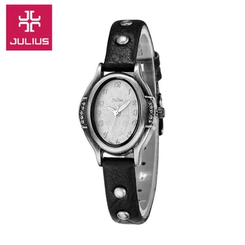 

Top Julius Lady Women's Watch Japan Quartz Retro Clock Fashion Hours Dress Bracelet Leather School Girl's Birthday Gift Box