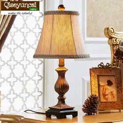 Qiseyuncai американский стиль минималистичное Современное искусство спальня прикроватная настольная лампа винтажная Сельская свадьба
