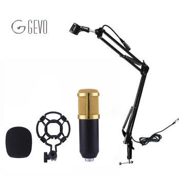 

BM-800 Professional 3.5mm Wired Sound Recording Condenser Microphone With NB-35 Microphone Stand for Radio Braodcasting Computer