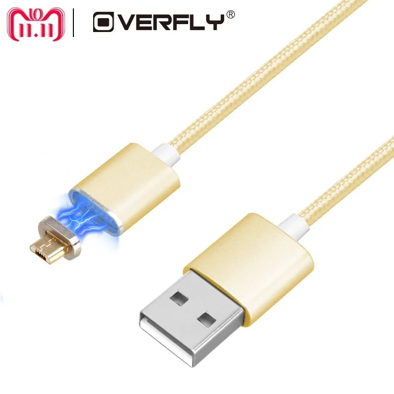 

Overfly Magnetic Micro USB Cable Fast Charging Charger Cables For Android Xiaomi Sumsung Micro USB Mobile Phone Date Cable